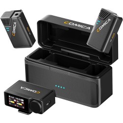 COMICA BooMax 2-Person Wireless Lavalier Microphone System, 32-Bit Float Mic with 32GB Internal Recording COMICA BooMax 2-Person Wireless Lavalier Microphone System, 32-Bit Float Mic with 32GB Internal Recording